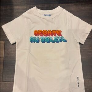 Jacadi Paris White Graphic T-Shirt 3T-4T